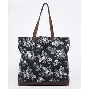 Women's large printed tote bag Superdry image-2
