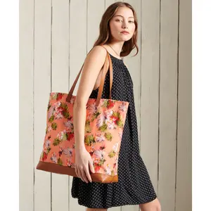 Women's large printed tote bag Superdry image-1