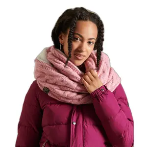 Women's tweed knitted snood Superdry image-1