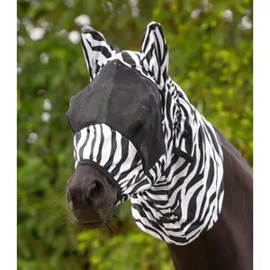 Μάσκα κατά των μύγων για άλογα Waldhausen Zebra image-1