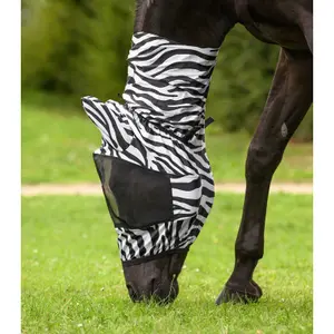 Μάσκα κατά των μύγων για άλογα Waldhausen Zebra image-2