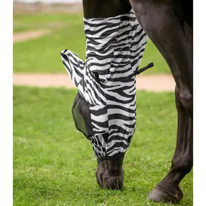 Μάσκα κατά των μύγων για άλογα Waldhausen Zebra image-4