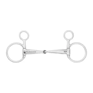 Simple broken snaffle bit for horse Waldhausen