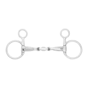 Double twisted snaffle bit for horse Waldhausen