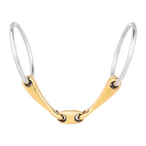 Double snaffle bits for horses Waldhausen Cyprium 14 mm image-1