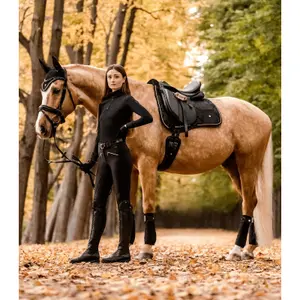 Dressage saddle pad for horses Waldhausen Modern Rosé image-1