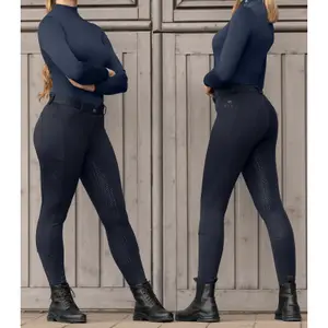 Pantalon équitation full grip thermique fille ELT Essential Silikon image-2