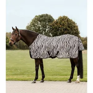 Fly sheet for horses with crossover straps Waldhausen Zebra image-0
