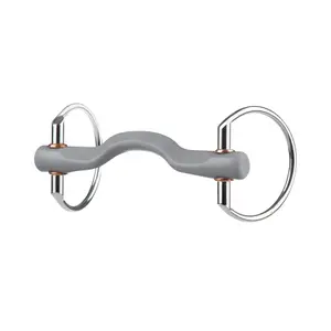 Olive bit for horse with tongue port, soft Beris Konnex