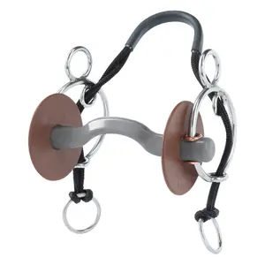Combined bit for horse with tongue slot, hard Beris Konnex image-0
