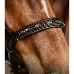Halsband voor pony van leer Waldhausen Crystal image-3