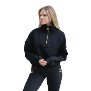 Casual Women's 1/2 Zip Sweatshirt Wallderinska Edge Cozy