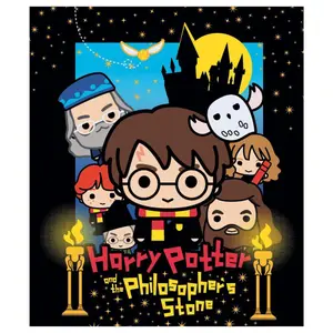 Premium coral blanket Warner Bros. Discovery Harry Potter Chibi image-0