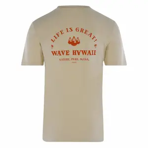 T-shirt de algodão orgânico Wave Hawaii Mana image-0