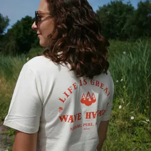 T-shirt de algodão orgânico Wave Hawaii Mana image-2