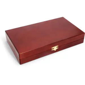 Mahogany backgammon board games WDK Partner image-1