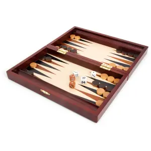 Mahogany backgammon board games WDK Partner image-2