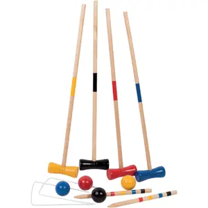 Jeux d'extérieur filet de croquet en bois WDK Partner image-0