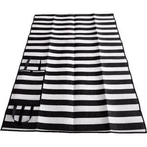 a1700783-faltbare-polypropylen-strandmatte-wdk-partner-schwarz-weiss-150x1x200-cm
