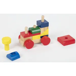 Wooden locomotive building set WDK Partner image-3