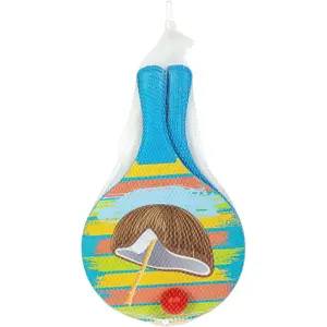 2 beach rackets and 1 ball WDK Partner Coconut 8 mm image-0