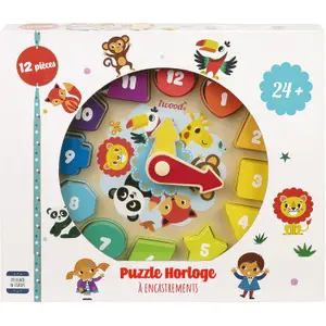 Wooden clock puzzle WDK Partner image-4