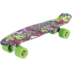 a2201199-skateboard-board-wdk-partner-graffs-green-multicolour-55-cm