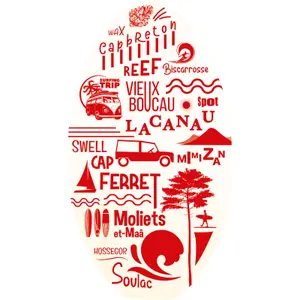 Strandspiele Skimboard aus Holz landes WDK Partner Landes image-0