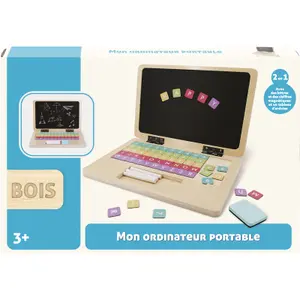 Educational games wooden laptop WDK Partner image-1