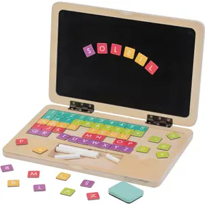 Educational games wooden laptop WDK Partner image-0