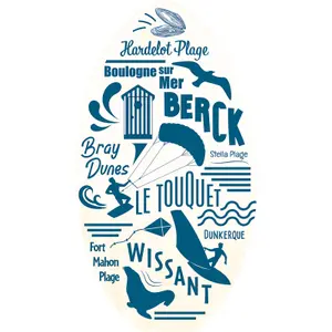 Strandspiele Skimboard aus Holz Opal WDK Partner (x6) image-0