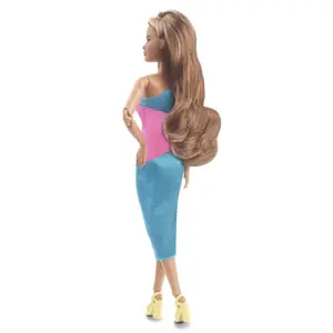 Barbie doll brown dress color WDK Partner image-2