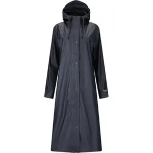 Women's Long Waterproof PU Jacket Weather Report Typhoon image-0