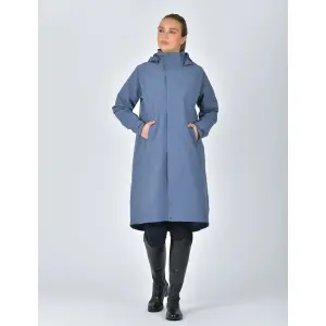Women's waterproof hooded riding jacket Weatherbeeta longline image-1