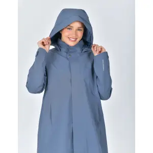 Women's waterproof hooded riding jacket Weatherbeeta longline image-4