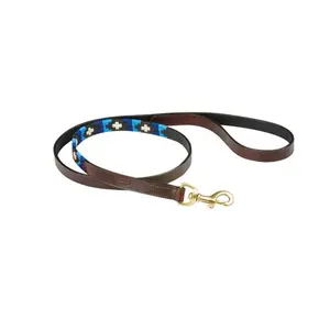 Leather dog leash Weatherbeeta Polo shirt image-0