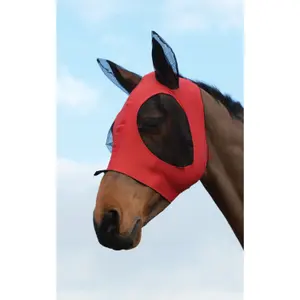 Máscara antimoscas extensible para ojos y orejas del caballo Weatherbeeta Deluxe Bug image-0