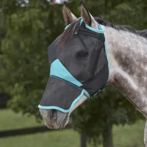 Máscara antimoscas para caballos Weatherbeeta en maille fine avec une couverture nez Comfitec Deluxe image-0
