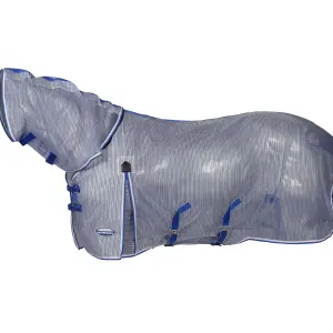 Vliegendeken voor paarden met ultrabuik halsbedekking Weatherbeeta Comfitec Ripshield Plus image-0