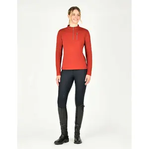 Damskie polo jeździeckie z długim rękawem Weatherbeeta Reno image-1