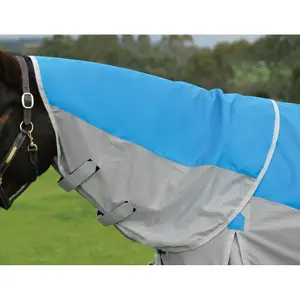 Flugskydd för hästar med avtagbar halsdel Weatherbeeta Comfitec Dual Shield Detach-A-Neck image-1