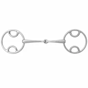 Wędzidło bez pierścienia ze stali nierdzewnej dla koni Weatherbeeta Korsteel image-0