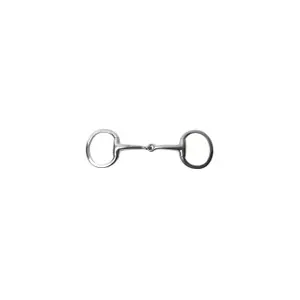 Morso da snaffle in acciaio inossidabile, bocca fine e articolata, anello per cavalli piatto Weatherbeeta Korsteel image-0