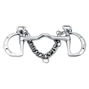 Kimblewick bit met splitring korsteel en acier inoxydable pour cheval Weatherbeeta Korsteel image-0