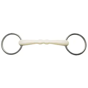 Snaffle, mullen mouth and free ring bits for horses Weatherbeeta Korsteel Flexi image-0