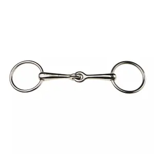 Weymouth roestvrij stalen vrije ring bradoon snaffle bit voor paard Weatherbeeta Korsteel image-0