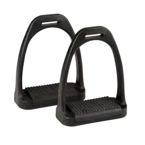 Stigbyglar i polymer med färgade trampdynor för hästar Weatherbeeta Korsteel image-0