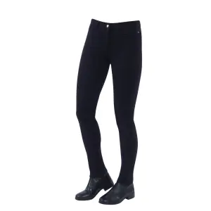Pantaloni da equitazione da donna con zip al ginocchio Dublin Supa-fit zip up image-0