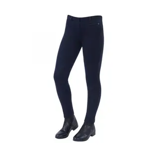 Pantalón de equitación infantil por la rodilla Dublin Supa-fit pull on image-0