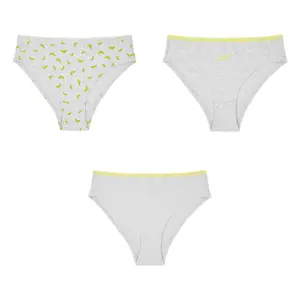 Les p'tites bombes girl's elastic waistband brief (x3)  image-0